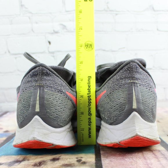 Nike Air Zoom Pegasus 35 Gray Mesh Breathable Low Top Running Shoes Size 12 - Picture 8 of 10